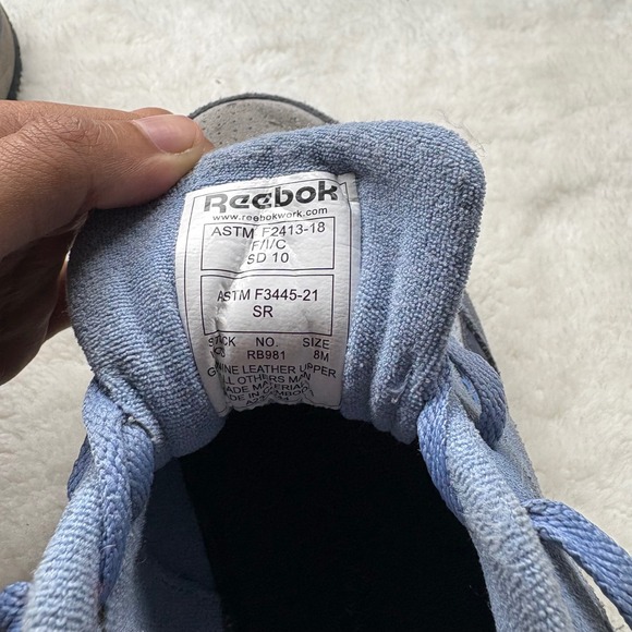 Reebok Classic Harman Run Shoes Womens Size 8M Blue‎ Suede Sneakers Retro - Picture 7 of 8